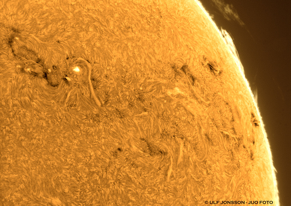 Sunspots, Promineses and Flares