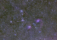 Part of Auriga with M36 and M38