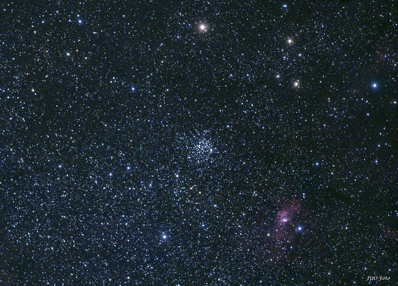 M52 and the Bubble Nebula