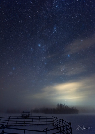 The Milky Way in fog
