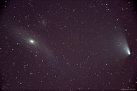 Comet Panstarrs and Andromeda Galaxy
