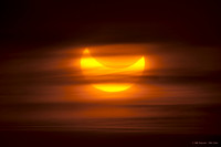 Partial Solar eclipse at midnight